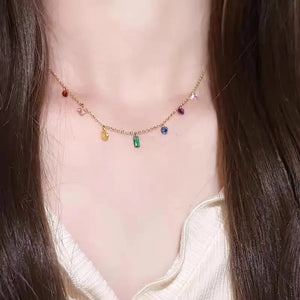 7 COLOUR GEM BRACELET
