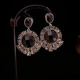Zircon Cut Drop Earrings