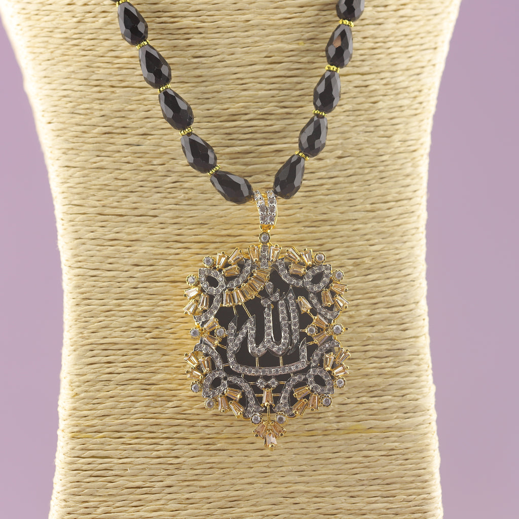 Onyx Calligraphy Pendant