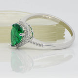 Pear Shape Emerald Ring