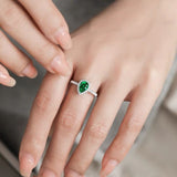 Pear Shape Emerald Ring